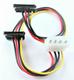 cable .convierte un Molex de 4 pines a SATA de 2 x 15 pines