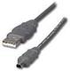 Belkin s Cable6 Ft4 Pin USB Tipo A a Mini-USB Tipo B, Negro